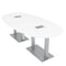 Skutchi Designs 45 in W, 96 in L, 29 in H, Engineered Wood Top, White HAR-BOVL-46X92-DOU-ELEC-XD09 - alternate 1